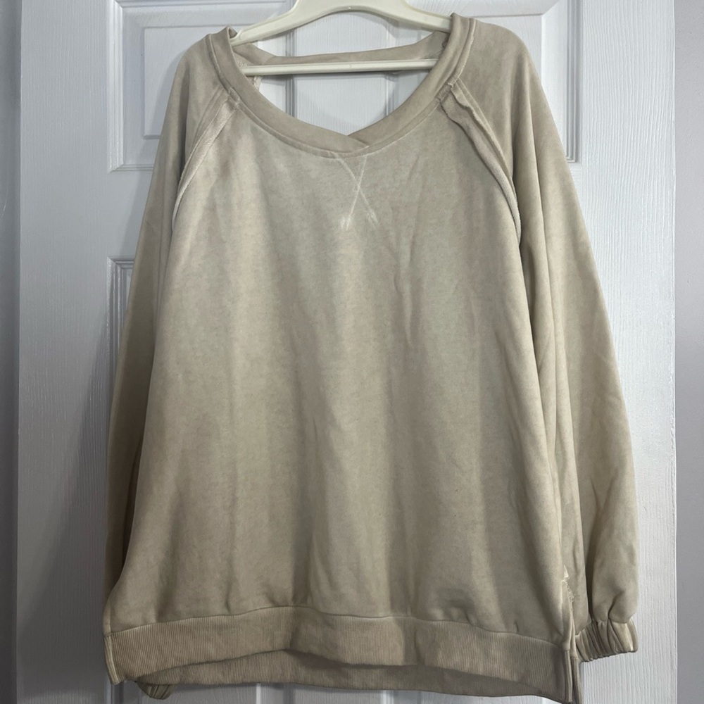POL Women's Beige Sweatshirt